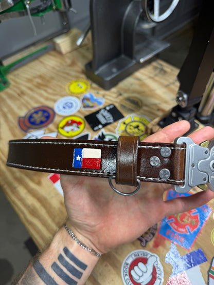1.5” Leather Bunker/Truck Belt