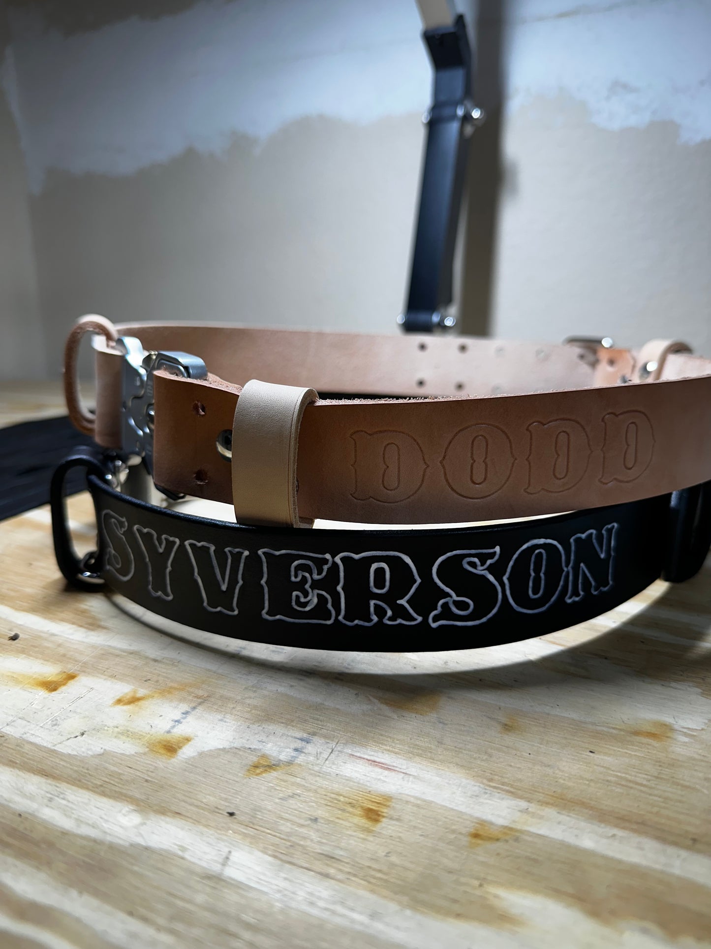1.5” Leather Bunker/Truck Belt