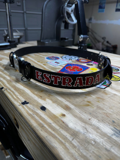 1.5” Leather Bunker/Truck Belt