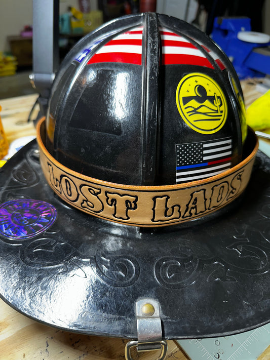 Leather Helmet Band