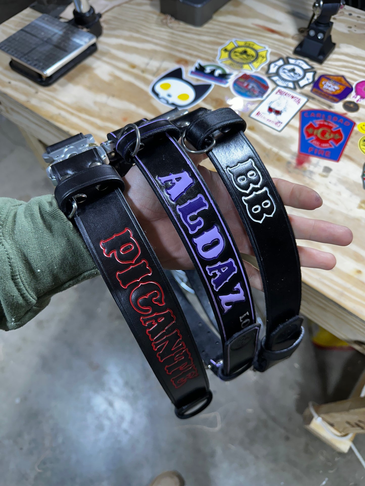 1.5” Leather Bunker/Truck Belt