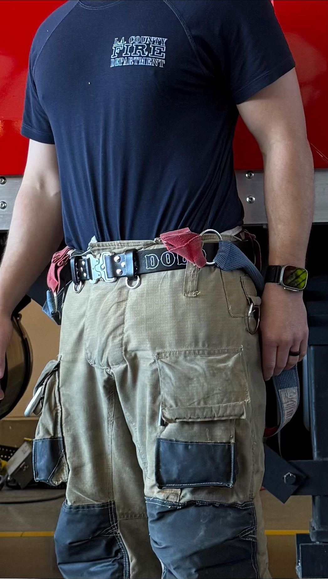 1.5” Leather Bunker/Truck Belt