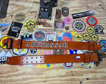2” Leather Bunker/Truck Belt