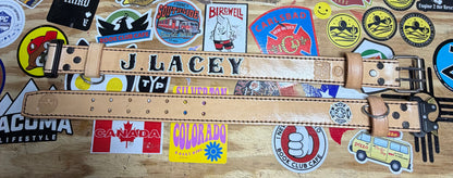 1.5” Leather Bunker/Truck Belt